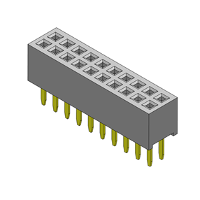 P/H1.27mm  雙排排母 EA207